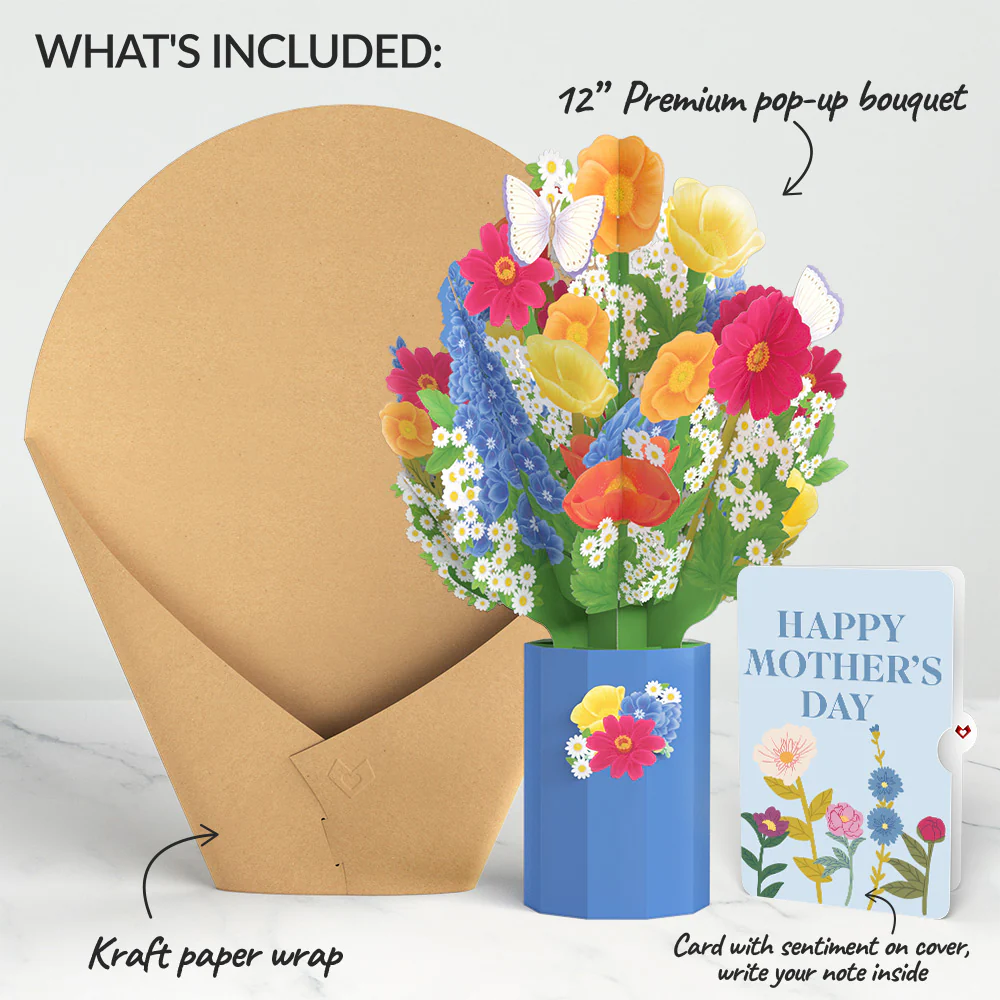 Wildflower Mother's Day Bouquet and Sentiment Set - Image 2