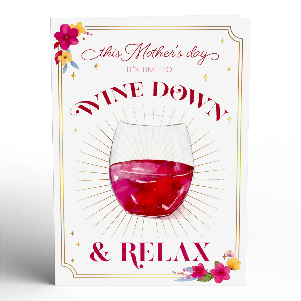 Wine Down and Relax Mother's Day Pop-Up Card - Image 5