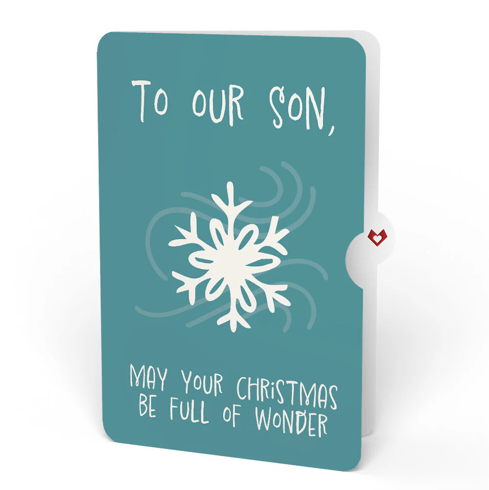 Winter Borealis Scene Pop-Up Card and Sentiment Set for Son - Image 4
