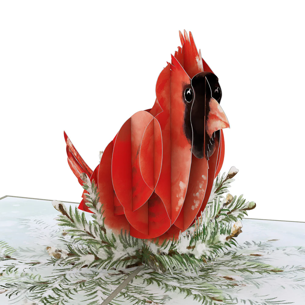 Winter Cardinal Love Pop-Up Card and Sentiment Set - Image 3