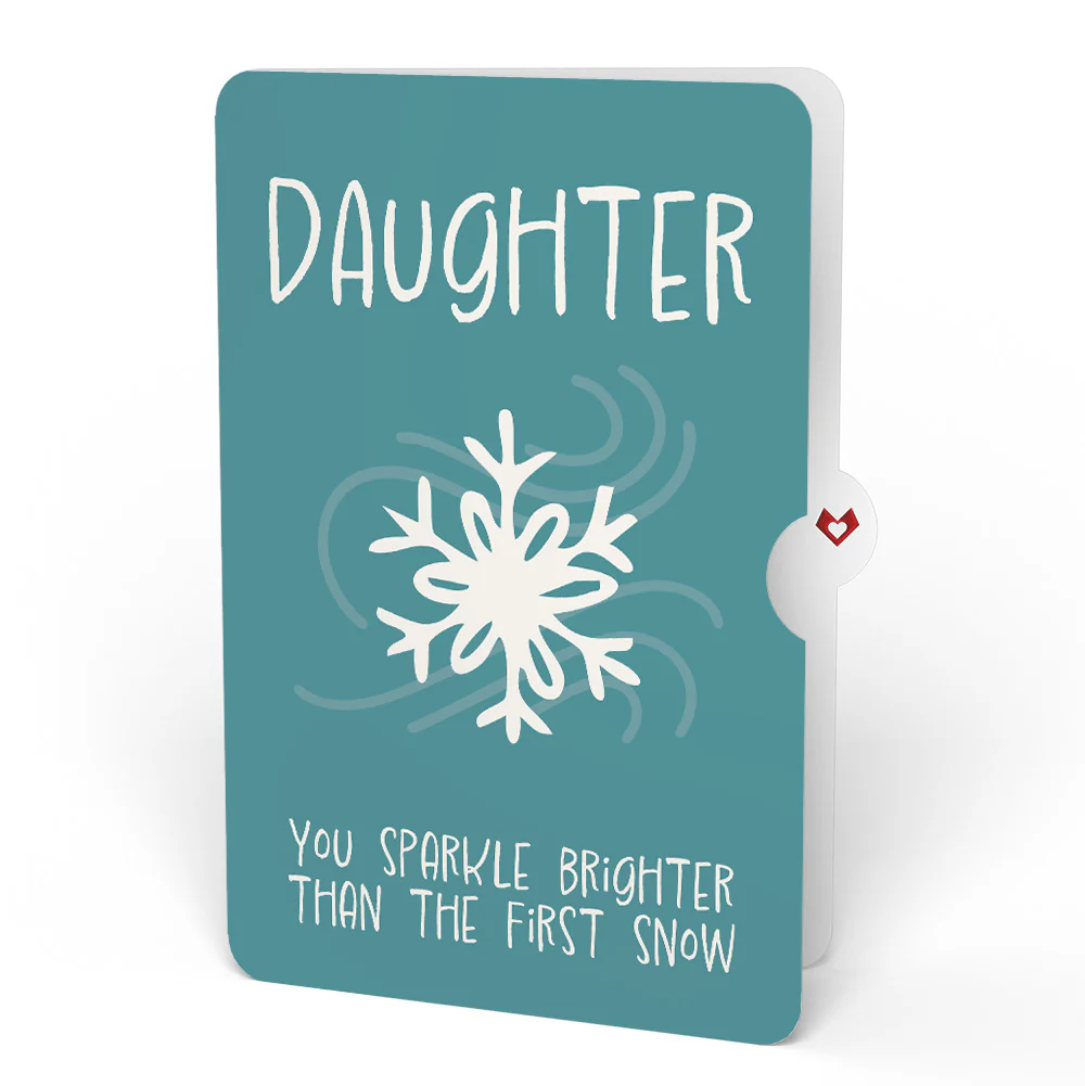 Winter Chickadee HeartFelt Charm Card™ and Sentiment Set for Daughter - Image 4