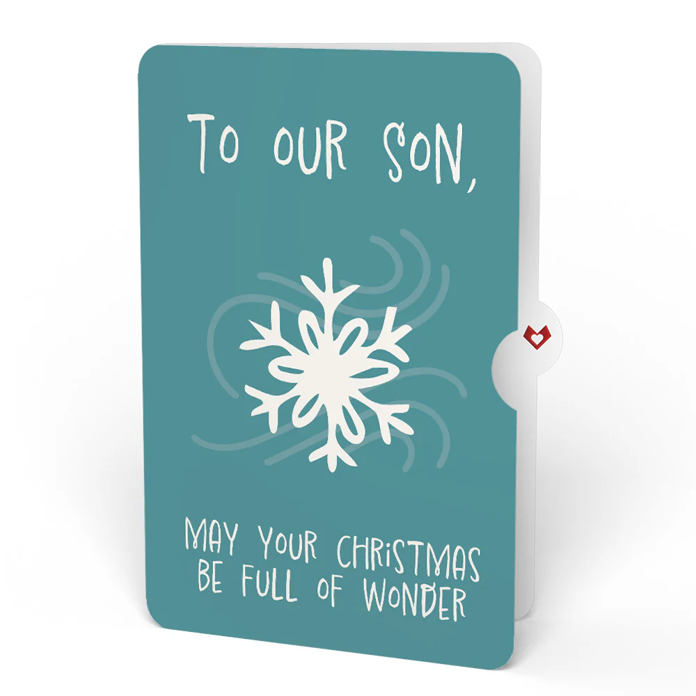 Winter Starlight Suncatcher Bouquet and Snowflake Christmas Sentiment Set for Son - Image 4