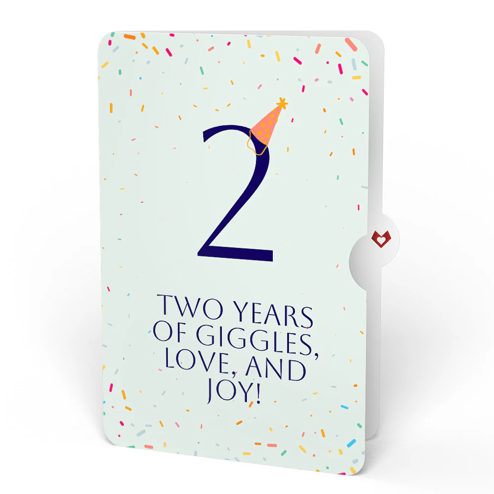 Wishing You a Happy 2nd Birthday Music and Lights Pop-Up Card and Party Hat Sentiment Set - Image 4
