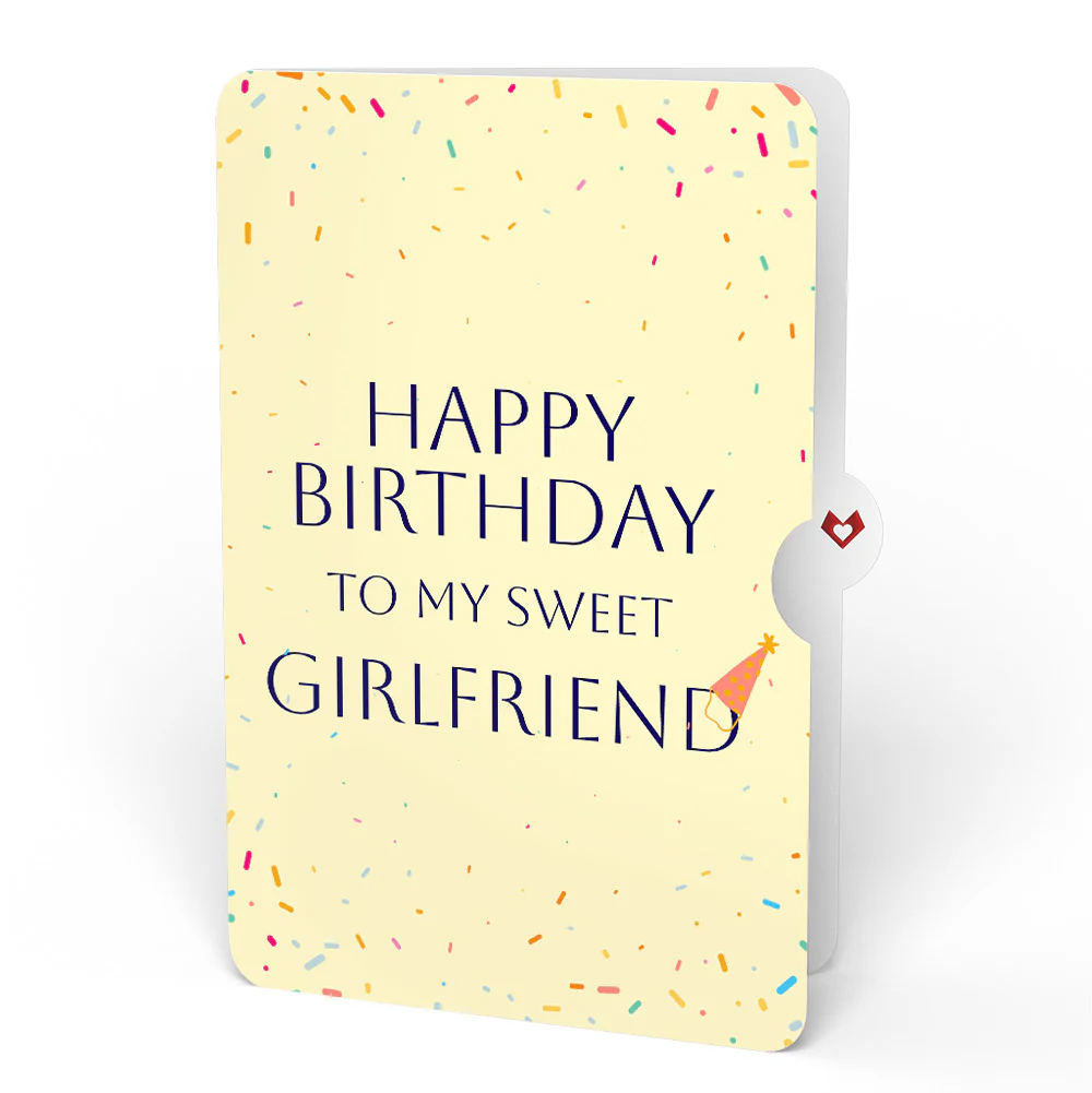 Wishing You a Happy Birthday Music and Lights Pop-Up Card and Sentiment Set for Girlfriend - Image 4