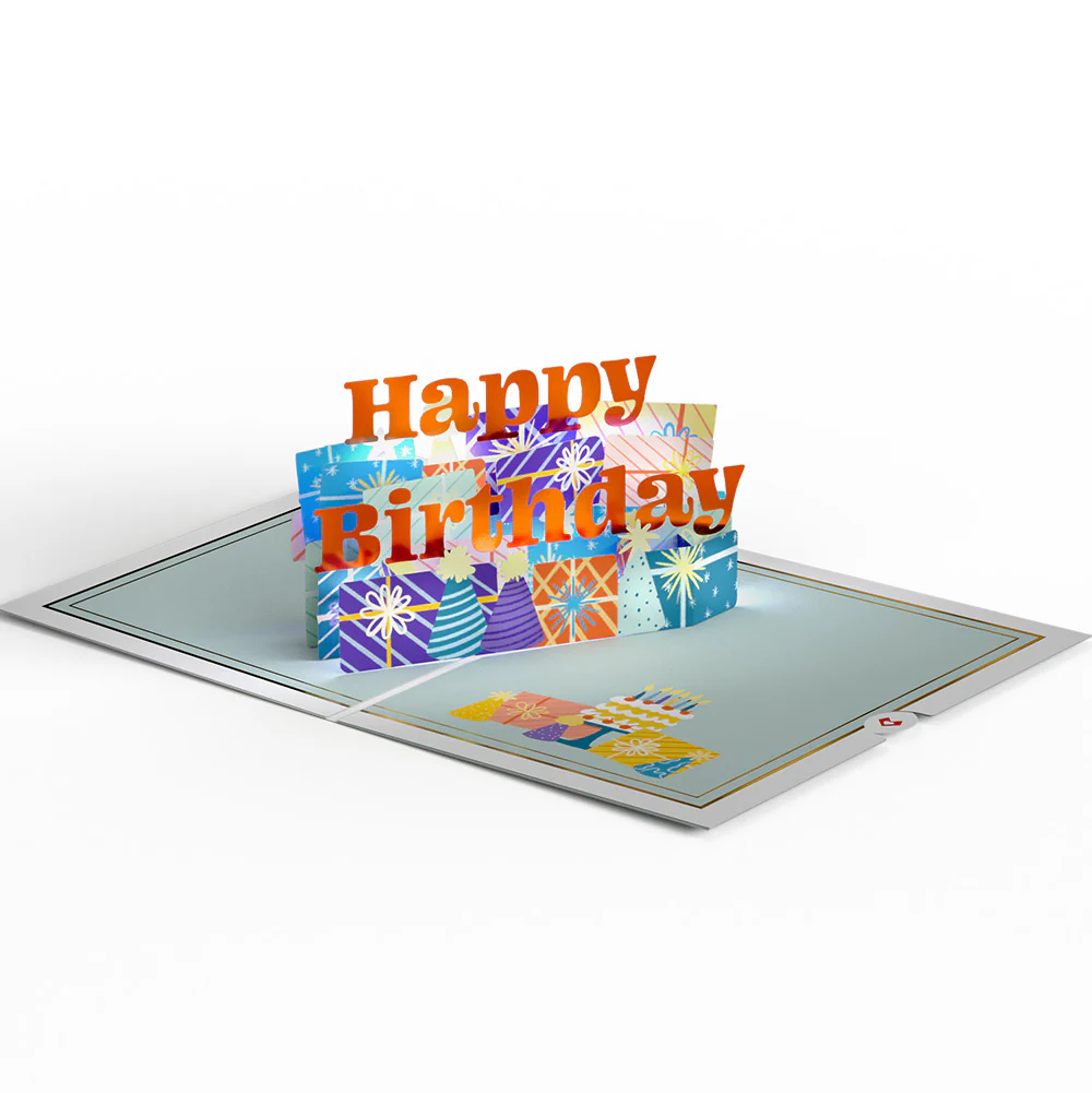 Wishing You a Happy Birthday Music and Lights Pop-Up Card and Sentiment Set for Son - Image 3
