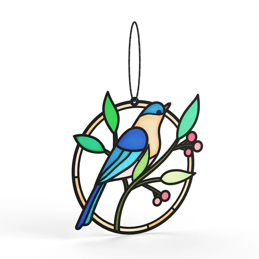 Wishing You Peace Bluebird Suncatcher Card - Image 3