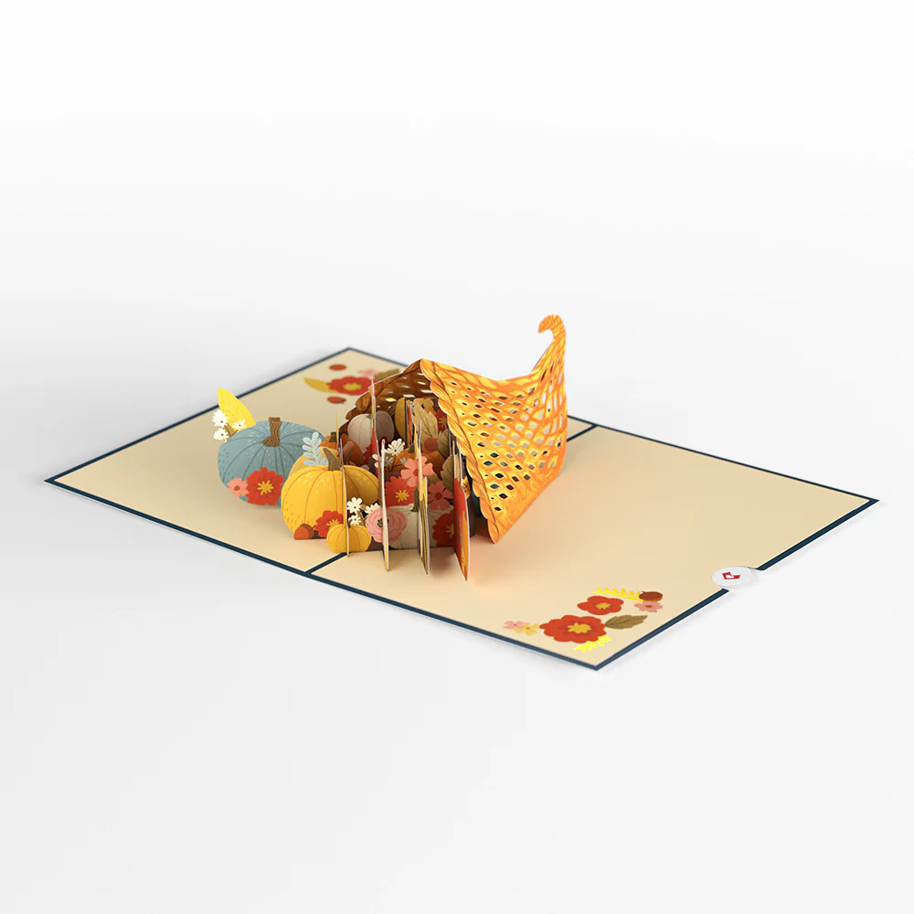 Woodland Harvest Thanksgiving Wishes Pop-Up Card - Image 3