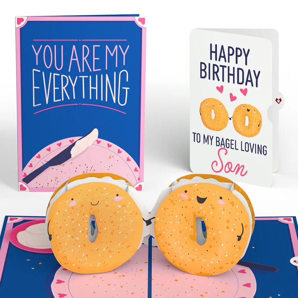 You Are My Everything Bagel Birthday Pop-Up Card and Sentiment Set for Son