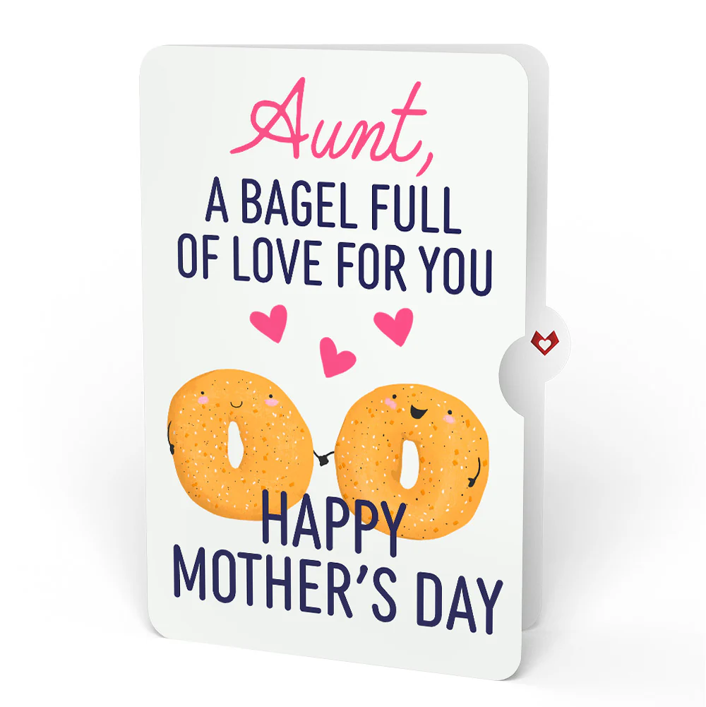 You Are My Everything Bagel Mother’s Day Pop-Up Card and Sentiment Set for Aunt - Image 4