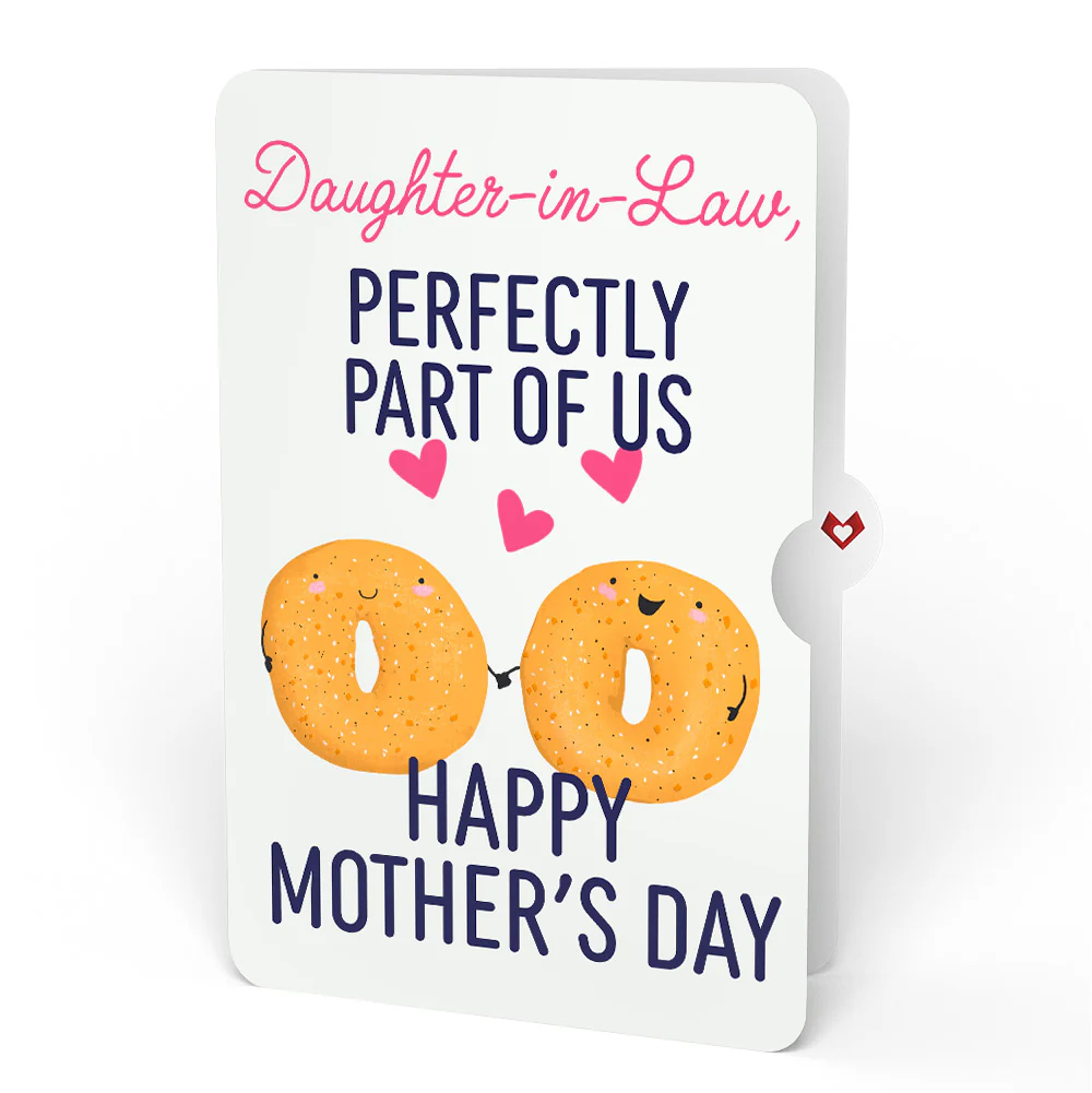 You Are My Everything Bagel Mother’s Day Pop-Up Card and Sentiment Set for Daughter-in-law - Image 4