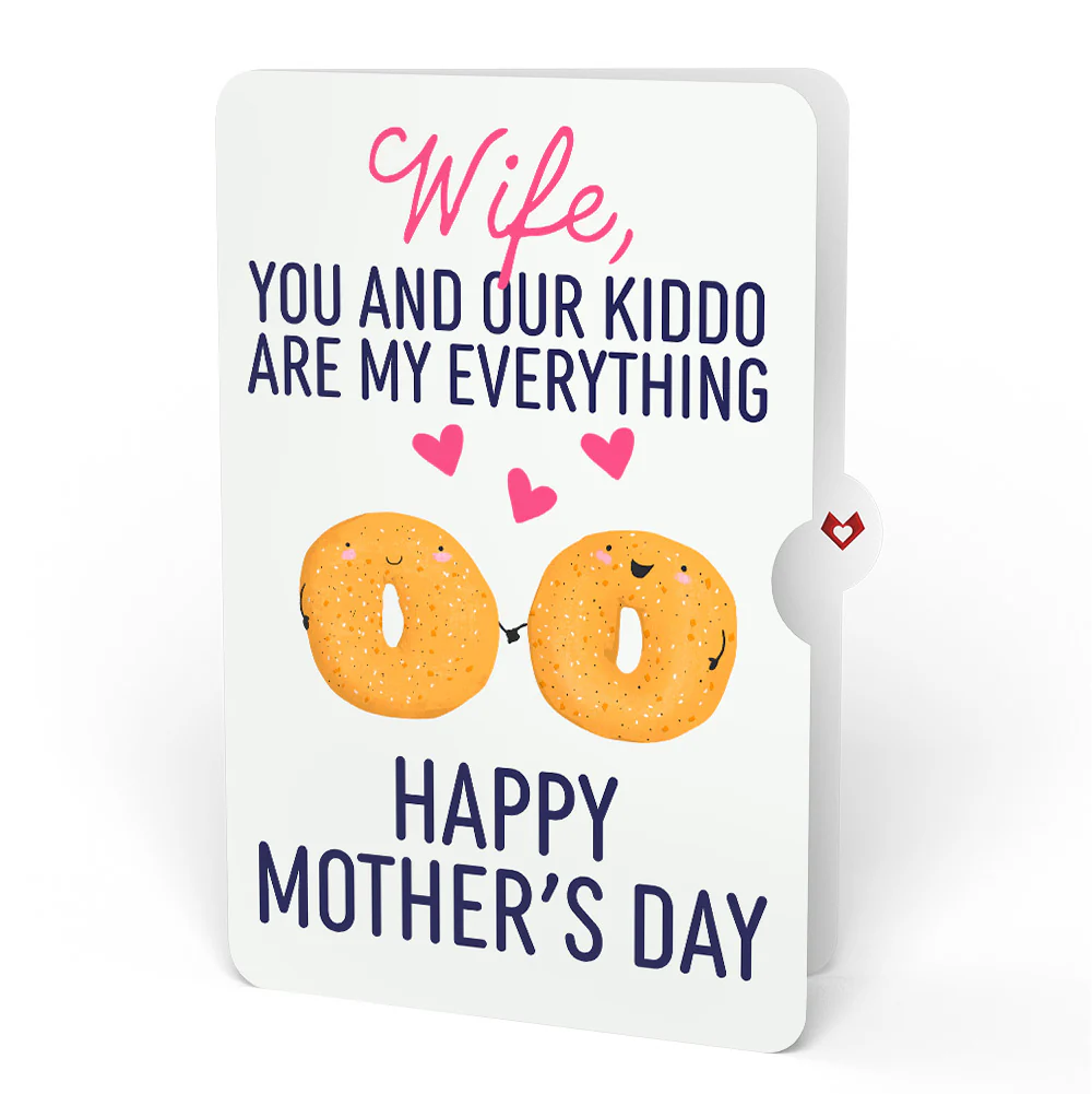 You Are My Everything Bagel Mother’s Day Pop-Up Card and Sentiment Set for Wife - Image 4
