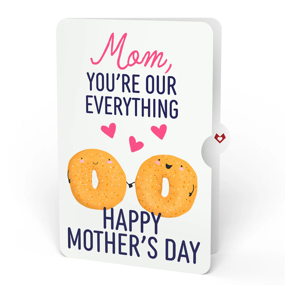 You Are My Everything Bagel Mother’s Day Pop-Up Card and You're Our Everything Sentiment Set for Mom - Image 4