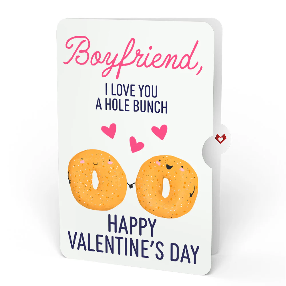 You Are My Everything Bagel Valentine Pop-Up Card and Sentiment Set for Boyfriend - Image 4