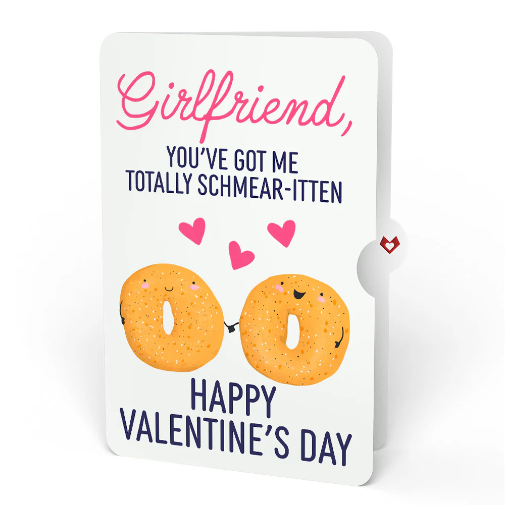 You Are My Everything Bagel Valentine Pop-Up Card and Sentiment Set for Girlfriend - Image 4