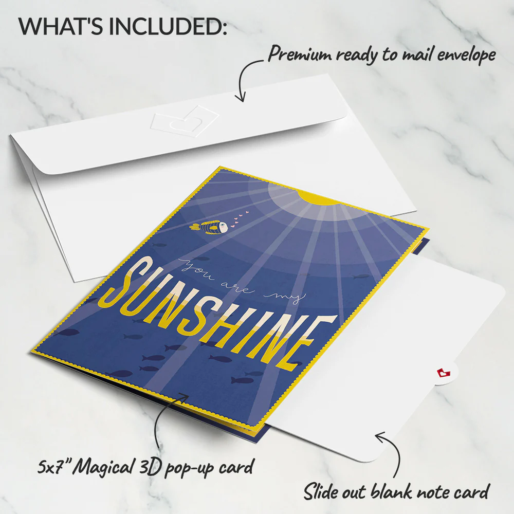 You Are My Sunshine Anglerfish Pop-Up Card - Image 6