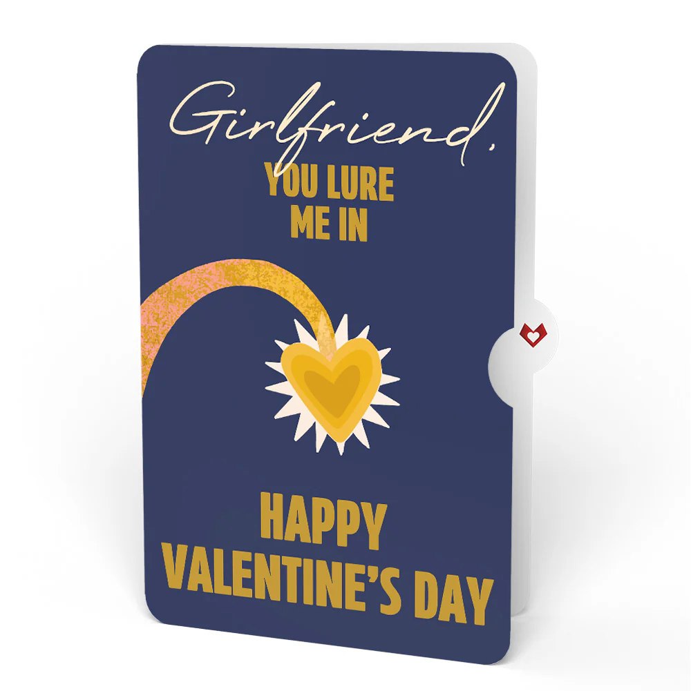 You Are My Sunshine Anglerfish Valentine Pop-Up Card and Sentiment Set for Girlfriend - Image 4