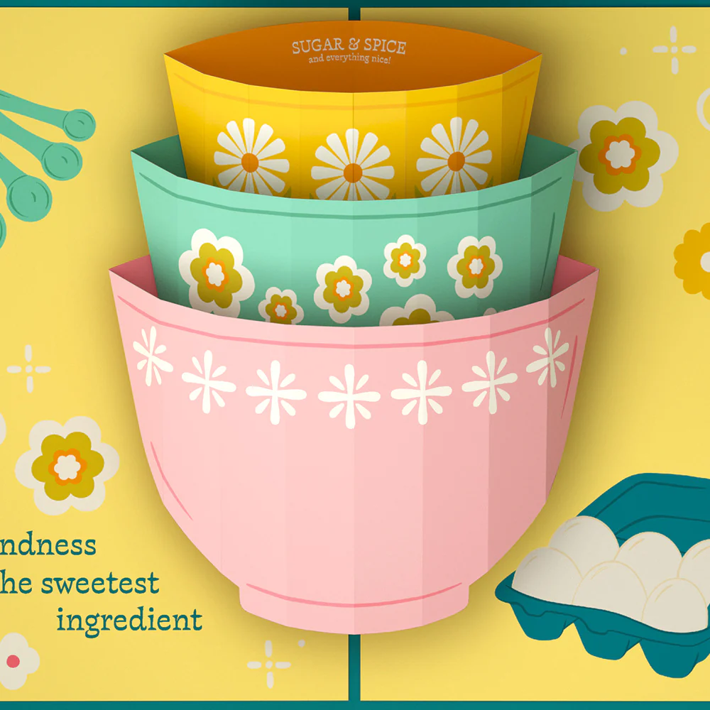 You Bake the World a Better Place Birthday Pop-Up Card and Sentiment Set - Image 3