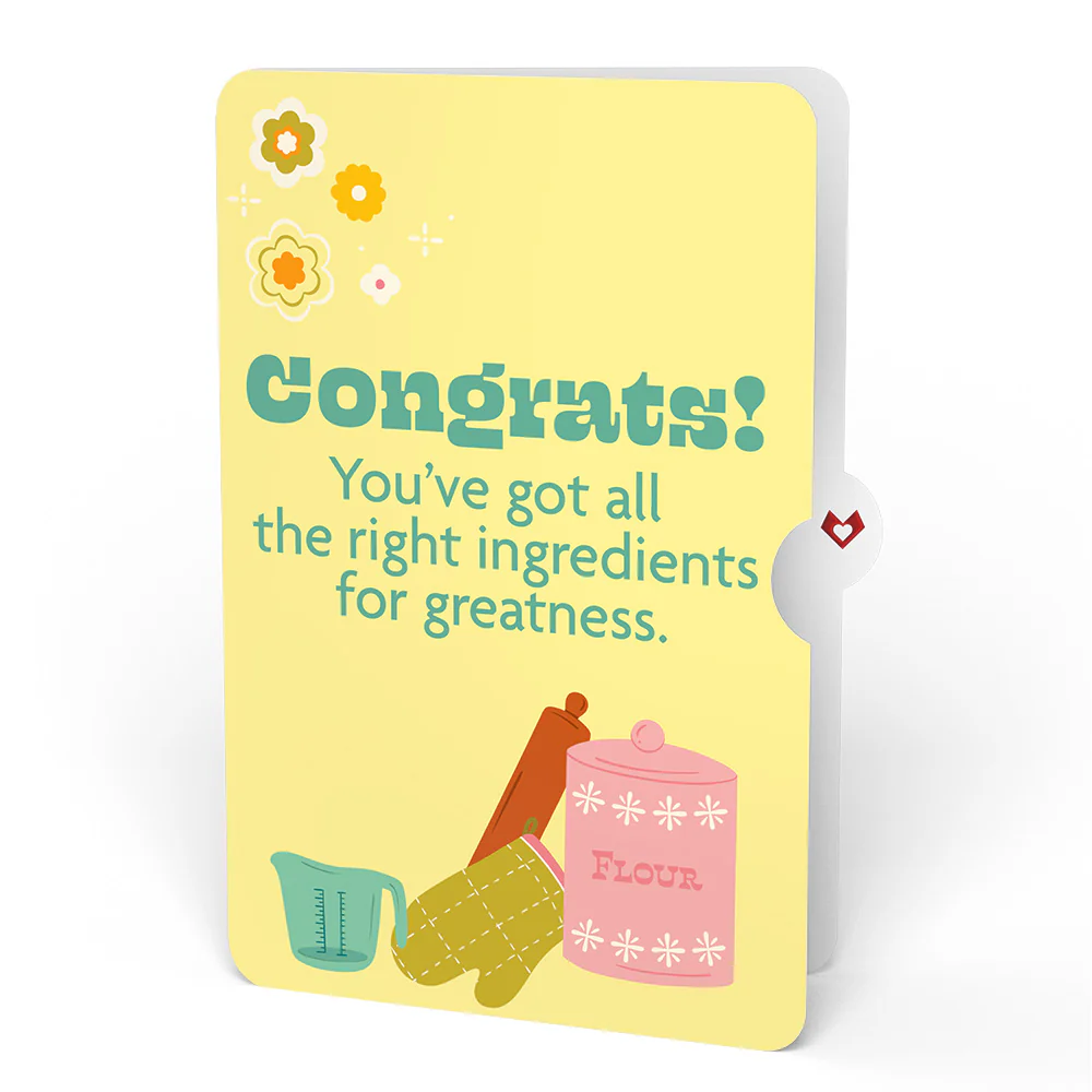 You Bake the World a Better Place Congratulations Pop-Up Card and Sentiment Set - Image 4