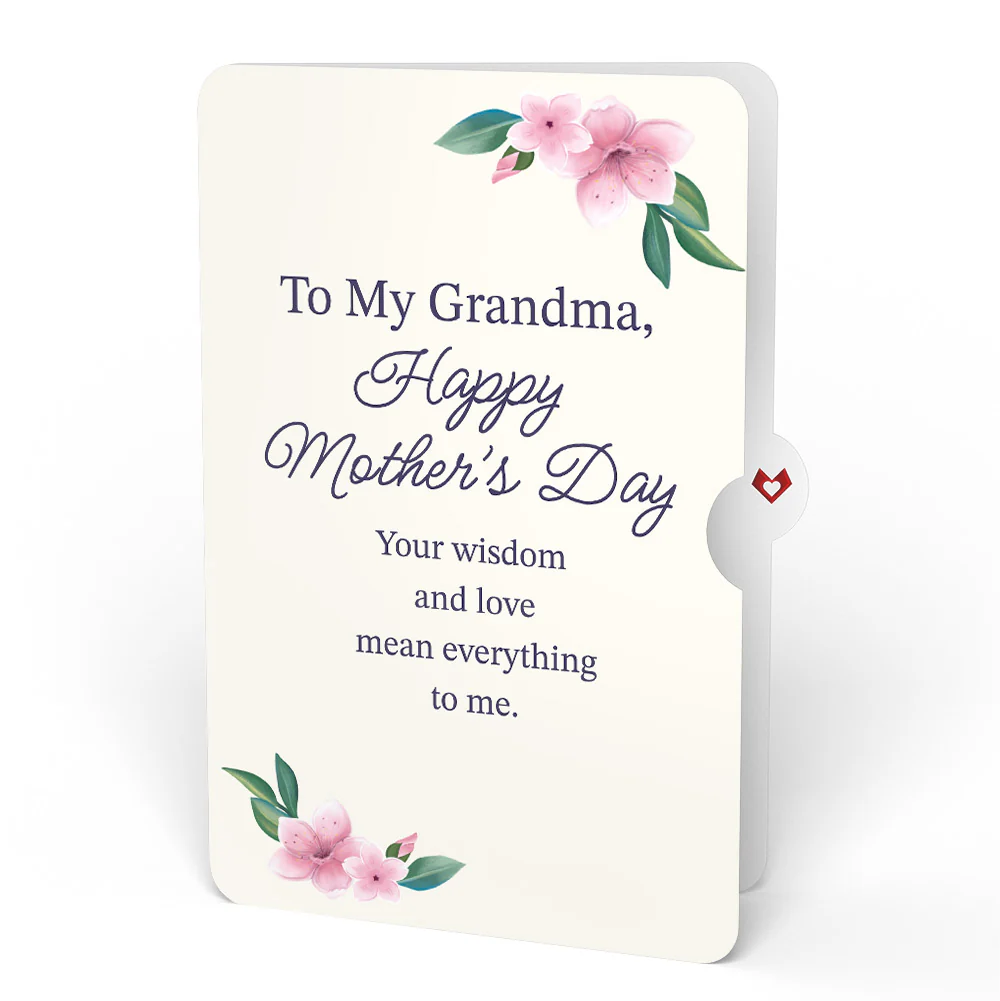 You Brighten My World Birds Mother's Day Suncatcher Card and Sentiment Set for Grandma - Image 4