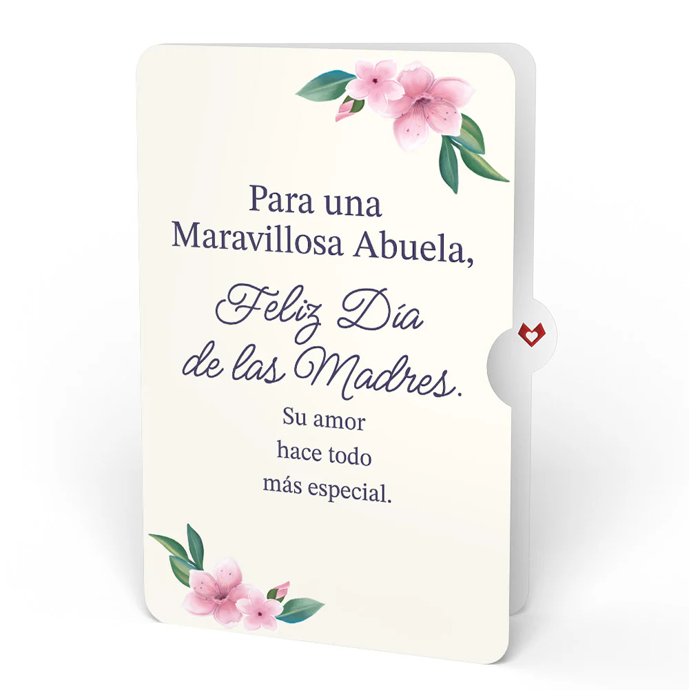 You Brighten My World Birds Mother's Day Suncatcher Card and Sentiment Set for Spanish Grandmother - Image 4
