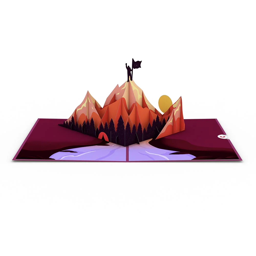 You Did It Mountains Pop-Up Card - Image 3