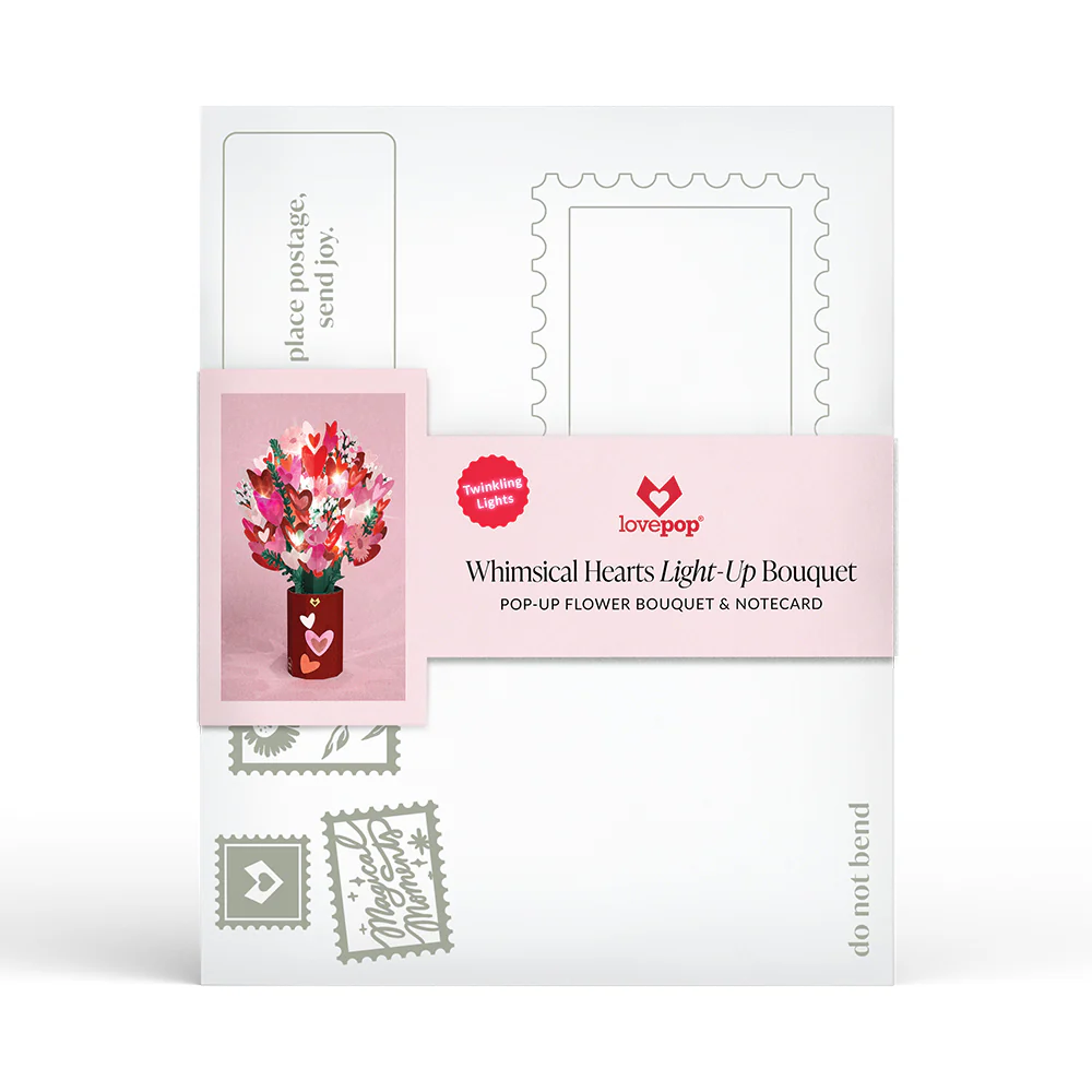 You Light Up My Life Light-Up Pop-Up Card & Bouquet Bundle - Image 6