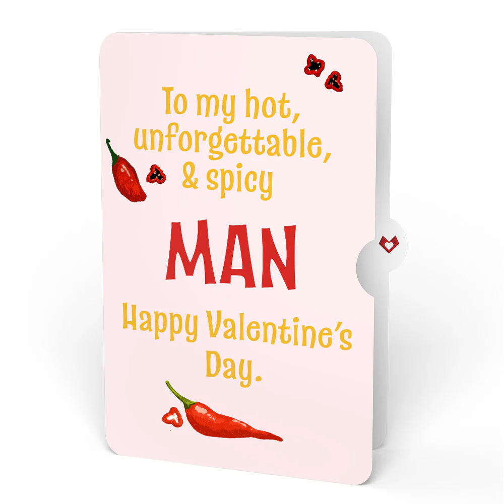 You’re So Hot - Hot Sauce Valentine Pop-Up Card and Sentiment Set for Him - Image 4