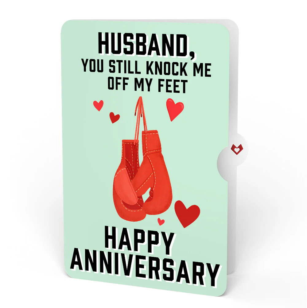 You're a Knock Out Anniversary Pop-Up Card and Sentiment Set for Husband - Image 4
