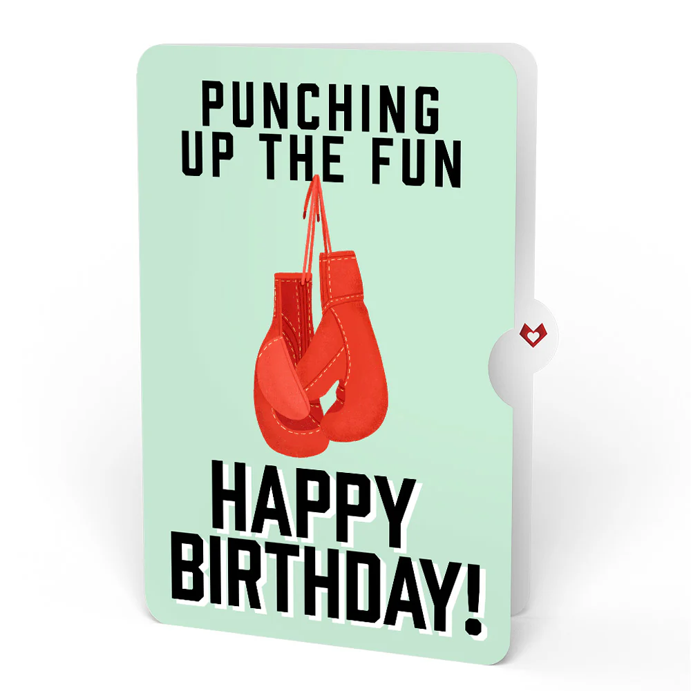 You're a Knock Out Birthday Pop-Up Card and Sentiment Set - Image 4