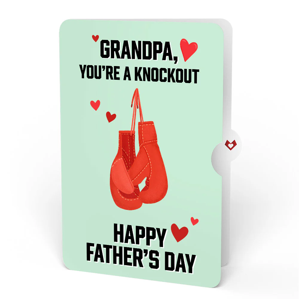 You're a Knock Out Father's Day Pop-Up Card and Sentiment Set for Grandfather - Image 4