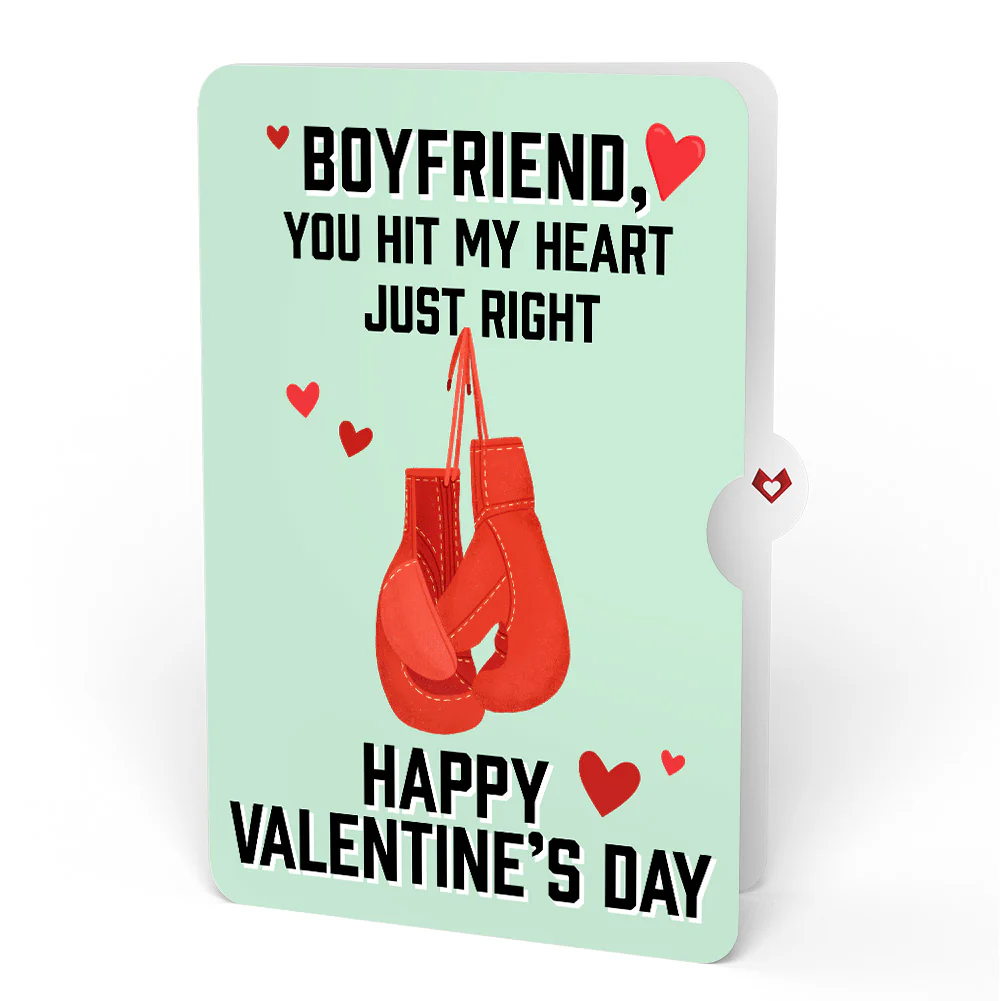 You're a Knock Out Valentine Pop-Up Card and Sentiment Set for Boyfriend - Image 4