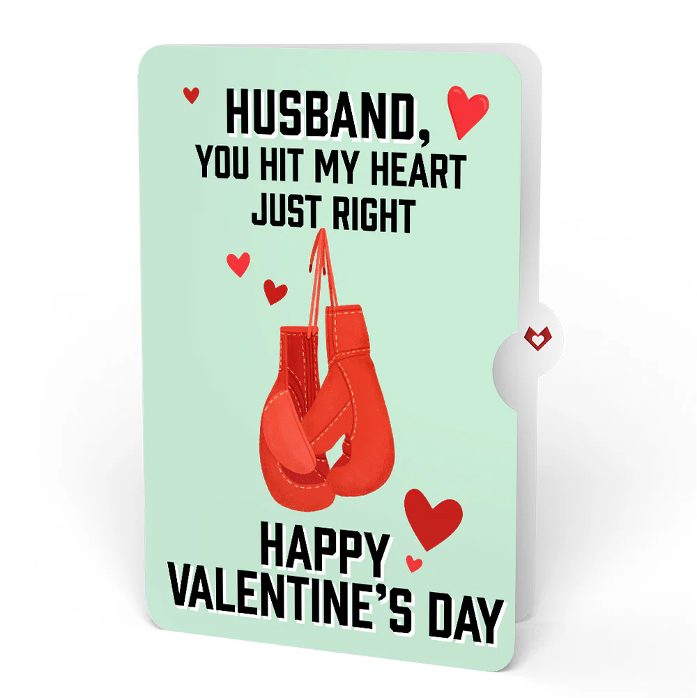 You're a Knock Out Valentine Pop-Up Card and Sentiment Set for Husband - Image 4