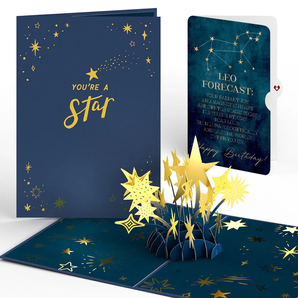 You're a Star Birthday Pop-Up Card and Leo Zodiac Sentiment Set