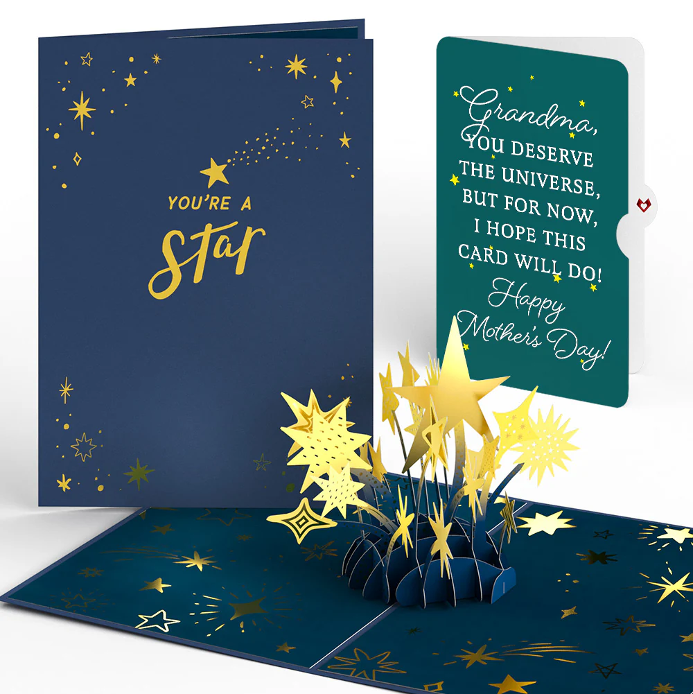 You're a Star Mother's Day Pop-Up Card and Sentiment Set for Grandma