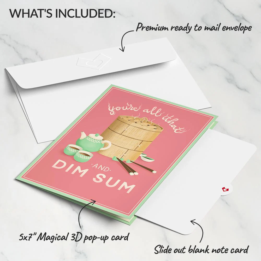 You're All That and Dim Sum Pop-Up Card - Image 5
