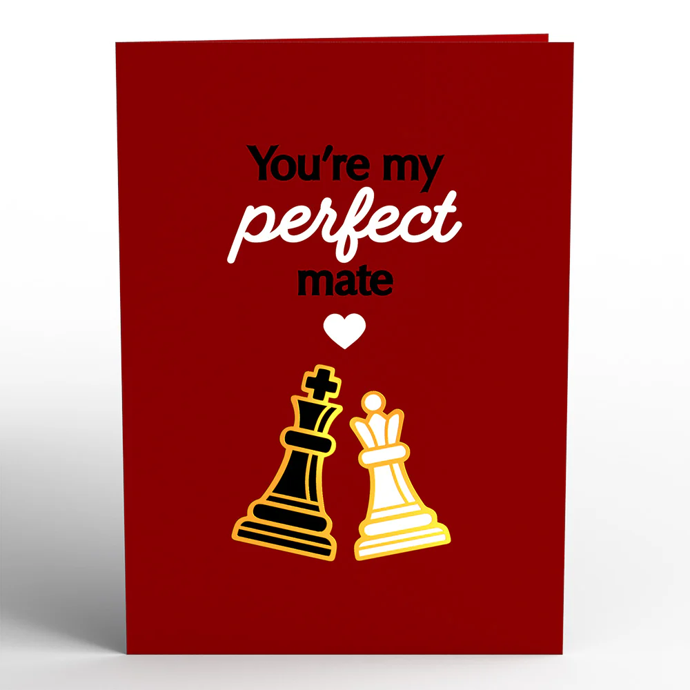 You're My Perfect Mate Cute Valentine's Day Pop-Up Card - Image 4