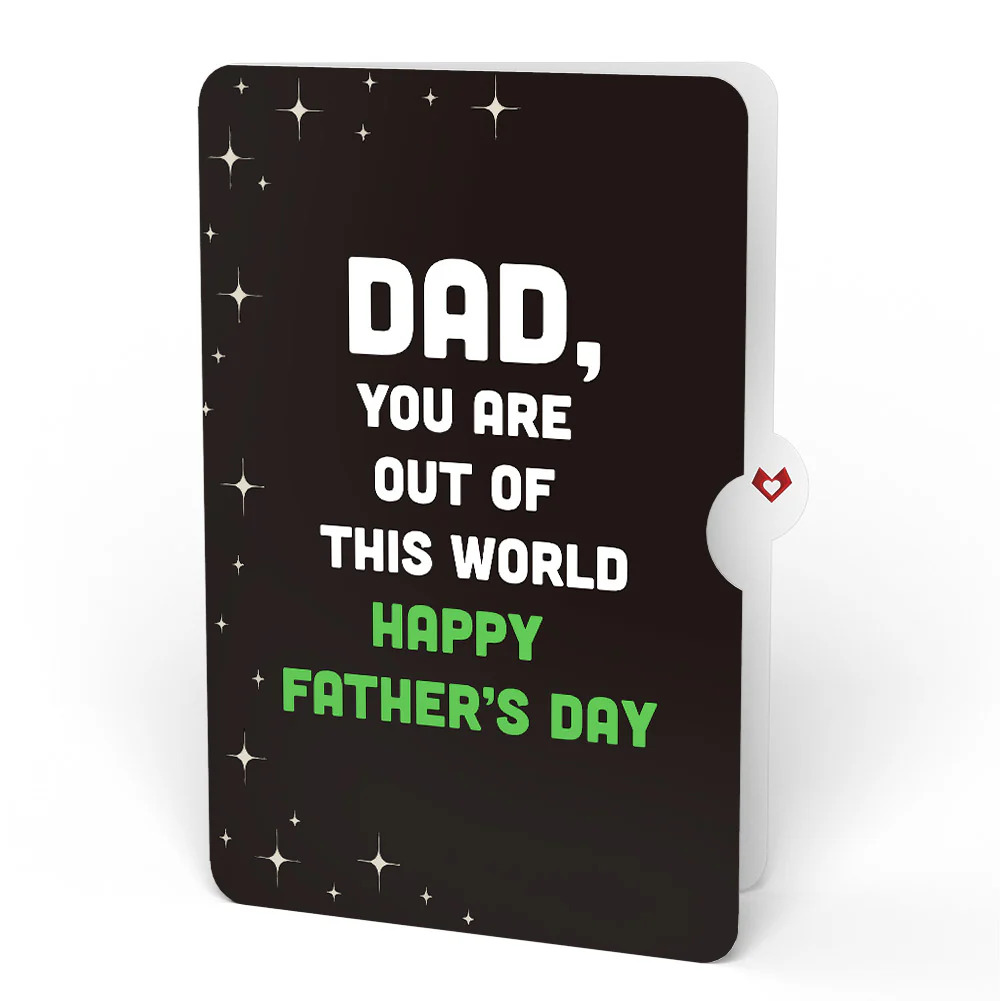You've Abducted My Heart Father’s Day Light-Up Pop-Up Card and Sentiment Set for Dad - Image 4
