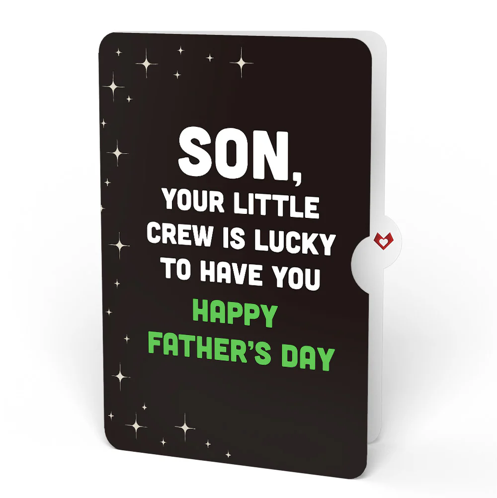 You've Abducted My Heart Father’s Day Light-Up Pop-Up Card and Sentiment Set for Son - Image 4