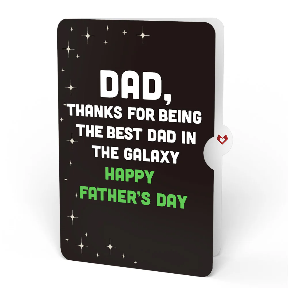 You've Abducted My Heart Father’s Day Light-Up Pop-Up Card and Sentiment Set for The Best Dad - Image 4
