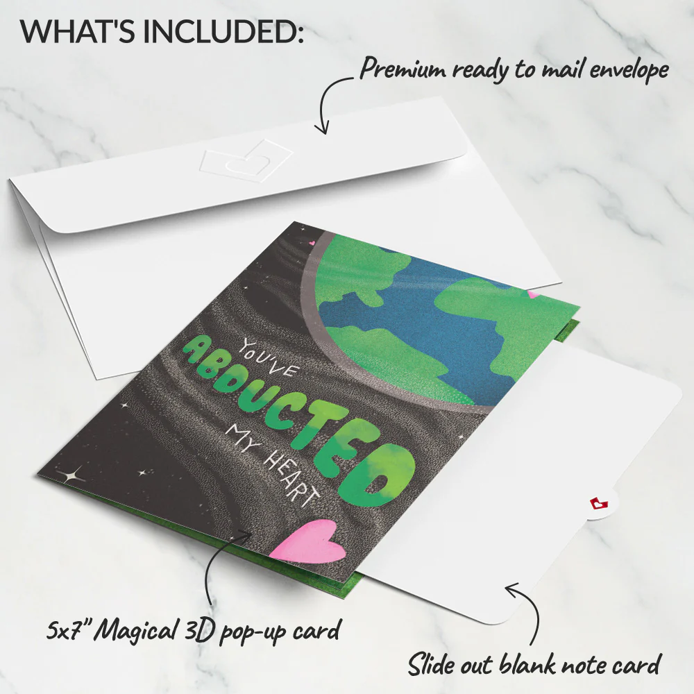 You've Abducted My Heart Light-Up Pop-Up Card - Image 6
