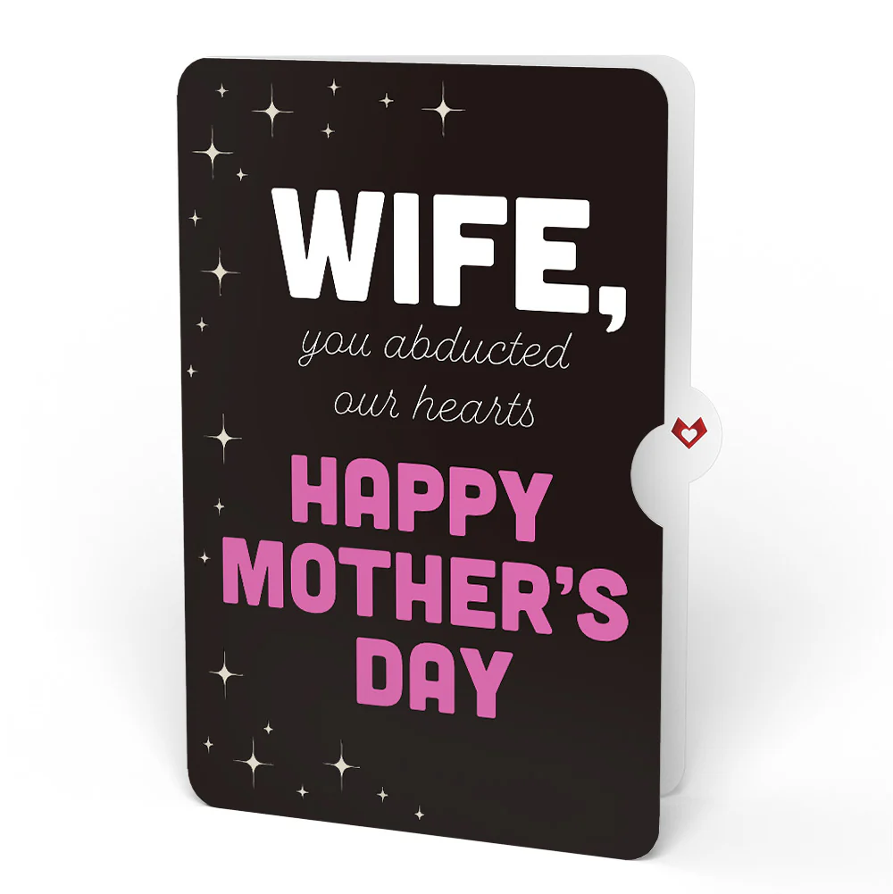 You've Abducted My Heart Mother’s Day Light-Up Pop-Up Card and Sentiment Set for Wife - Image 4